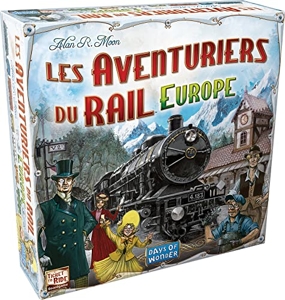 Days of Wonder - Les Aventuriers du Rail - Europe - Version Française - Unbox Now - Jeu de Société p