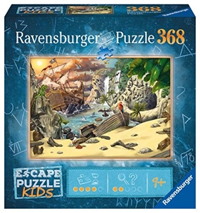 Ravensburger - Puzzle Enfant - Escape puzzle Kids - L'aventure des pirates - Puzzle 368 pièces - Le